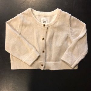 Baby Gap gold cardigan 3-6 months